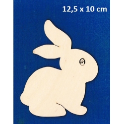 Królik , zajączek  12,5x10cm / Wielkanoc / sklejka #3mm / II oczko , zając